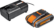 Worx WA3880+WA3551.1 (20В/2.0 Ah + 14.4-20В)