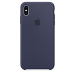 Apple Silicone Case для iPhone XS Midnight Blue