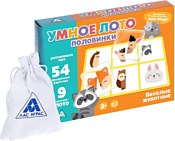 Лас Играс Умное лото Половинки: весёлые животные 3807323