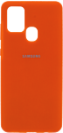 EXPERTS Original Tpu для Samsung Galaxy A21s с LOGO (оранжевый)