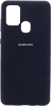 EXPERTS Original Tpu для Samsung Galaxy A21s с LOGO (темно-синий)