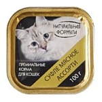 Натуральная Формула Консервы для кошек Мясное ассорти (0.1 кг) 1 шт.