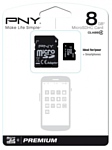 PNY Premium microSDHC Class 4 8GB + SD adapter