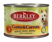 Berkley (0.2 кг) 1 шт. Паштет для собак #10 Дичь с морковью