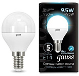 Gauss LED Globe 9.5W 4100K E14 105101210