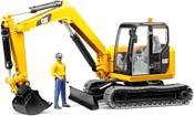 Bruder Cat Mini Excavator with worker 02466