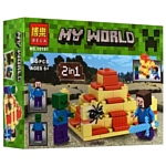 BELA My World 10191 Стив и Зомби