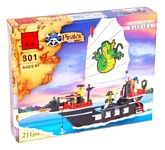 Enlighten Brick Пираты 301 Пиратский корабль Enlighten Brick Пираты 301 Пиратский корабль