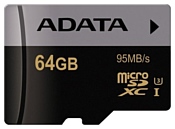 ADATA Premier Pro microSDXC Class 10 UHS-I U3 64GB + SD adapter