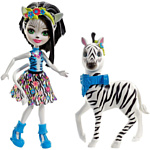 Enchantimals Zelena Zebra Doll & Hoofette Figure