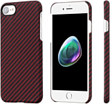 Pitaka MagEZ Case Pro для iPhone 7 (twill, черный/красный)