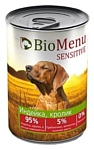 BioMenu (0.41 кг) 1 шт. Sensitive консервы для собак с индейкой и кроликом