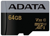 ADATA Premier Pro microSDXC UHS-I U3 V30 Class 10 (R95/W90) 64GB + SD adapter