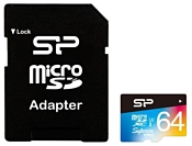 Silicon Power Superior Pro microSDXC 64GB UHS Class 3 Class 10 + SD adapter