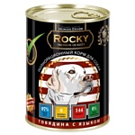Rocky (0.34 кг) 1 шт. Мясное ассорти с Говядиной и языком для собак