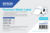 Epson Premium Matte Label 51 мм x 35 м 88 г/м2 C33S045417