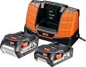 AEG Powertools SETLL18X02BL2 4932459176 (18В/2 Ah + 18В/4 Ah + 12-18В)