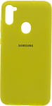 EXPERTS Original Tpu для Samsung Galaxy A11/M11 с LOGO (желтый)