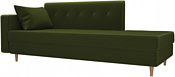 Лига диванов Селена 105227 (левый, микровельвет, зеленый)