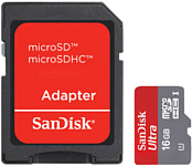SanDisk Ultra microSDHC UHS-I (Class 10) 16GB + адаптер (SDSDQUA-016G)
