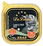 ARAS (0.1 кг) 1 шт. Premium Pate Deluxe для кошек - Баранина и печень