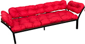 M-Group Дачный с подлокотниками 12170606 (красная подушка)