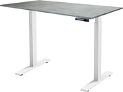 ErgoSmart Manual Desk Compact FR 1380х800х18 мм (ЛДСП бетон Чикаго/белый)