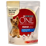 Purina ONE (0.6 кг) МИНИ Взрослая Говядина с рисом