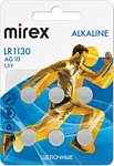 Mirex LR1130 (AG10) 6 шт. (23702-LR1130-E6)