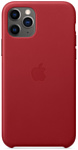 Apple Leather Case для iPhone 11 Pro Max (красный)