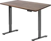 ErgoSmart Wooden Electric Desk Prime 1300х750х27 мм (прямой край, дуб мореный/черный)