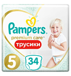 Pampers Premium Care Pants Large 12-17 кг, (34 шт)