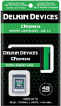 Delkin Devices CFexpress Reader and Card Bundle 128GB DCFX1-128-R