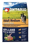 Ontario (2.25 кг) Adult Medium Lamb & Rice