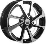 K&K Hyundai Solaris II КСr861 6x15/4x100 D54.1 ET46 Алмаз черный