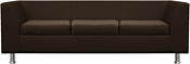 Brioli Дедрик трехместный (рогожка, J5 коричневый)