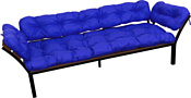 M-Group Дачный с подлокотниками 12170610 (синяя подушка)