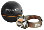 Deeper Smart Sonar Pro+ с фонарем Petzl Tikka