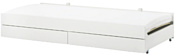 Ikea Слэкт 90x200 (выдвижная кровать, белый) 592.394.53