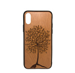 Case Wood для Apple iPhone X (черешня, лето)