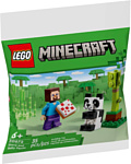 LEGO Minecraft 30672 Стив и детеныш панды