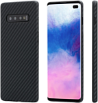 Pitaka MagEZ для Samsung Galaxy S10+ (twill, черный/серый)