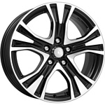 K&K КС673 7x17/5x114.3 D66.1 ET40 алмаз черный K&K КС673 7x17/5x114.3 D66.1 ET40 алмаз черный