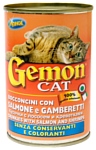 Gemon Кусочки с лососем и креветками. Консервы для взрослых кошек (0.415 кг) 1 шт.