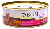 BioMenu Adult консервы для кошек с индейкой (0.1 кг) 1 шт.