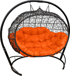 M-Group Улей 11210407 (черный ротанг/оранжевая подушка)