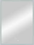 Континент  Frame Silver Led 60x80 (нейтральная подсветка, подогрев, часы)