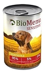 BioMenu (0.41 кг) 12 шт. Sensitive консервы для собак с перепелкой