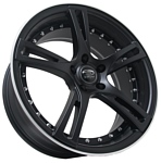 Sakura Wheels 3247 8.5x19/5x114.3 D73.1 ET35 Черный с полировкой