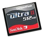 Sandisk 512MB CompactFlash Ultra II